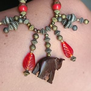 Vintage Elephant Necklace